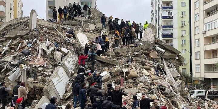 صحنه ای عجیب از زلزله ترکیه