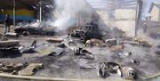 انفجار جایگاه «ال.پی.جی» شهر همدان و آسیب جدی به خودروها و ساختمان
