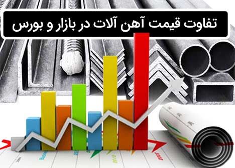 تفاوت قیمت آهن آلات در بورس و بازار چه دلیلی دارد! تفاوت قیمت آهن آلات در بورس و بازار چه دلیلی دارد!