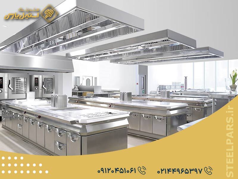 مدل راهرویی در مدل های چیدمان آشپزخانه های صنعتی