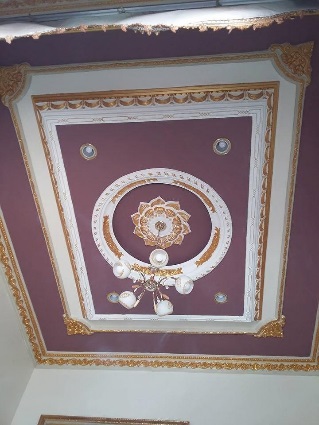 گچبری سقف پذیرایی مستطیل شکل