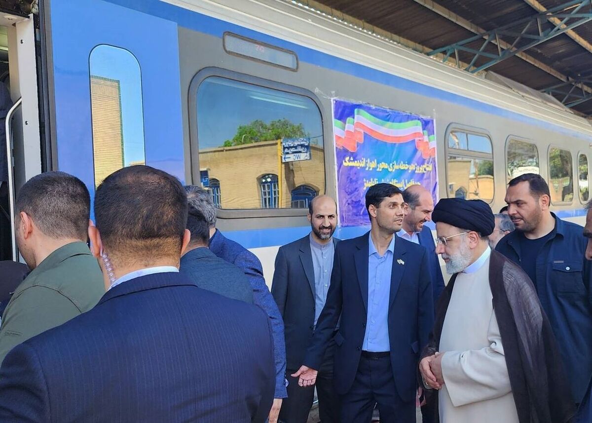 افتتاح ۷۰ کیلومتر از مسیر دوخطه ریلی اهواز-اندیمشک