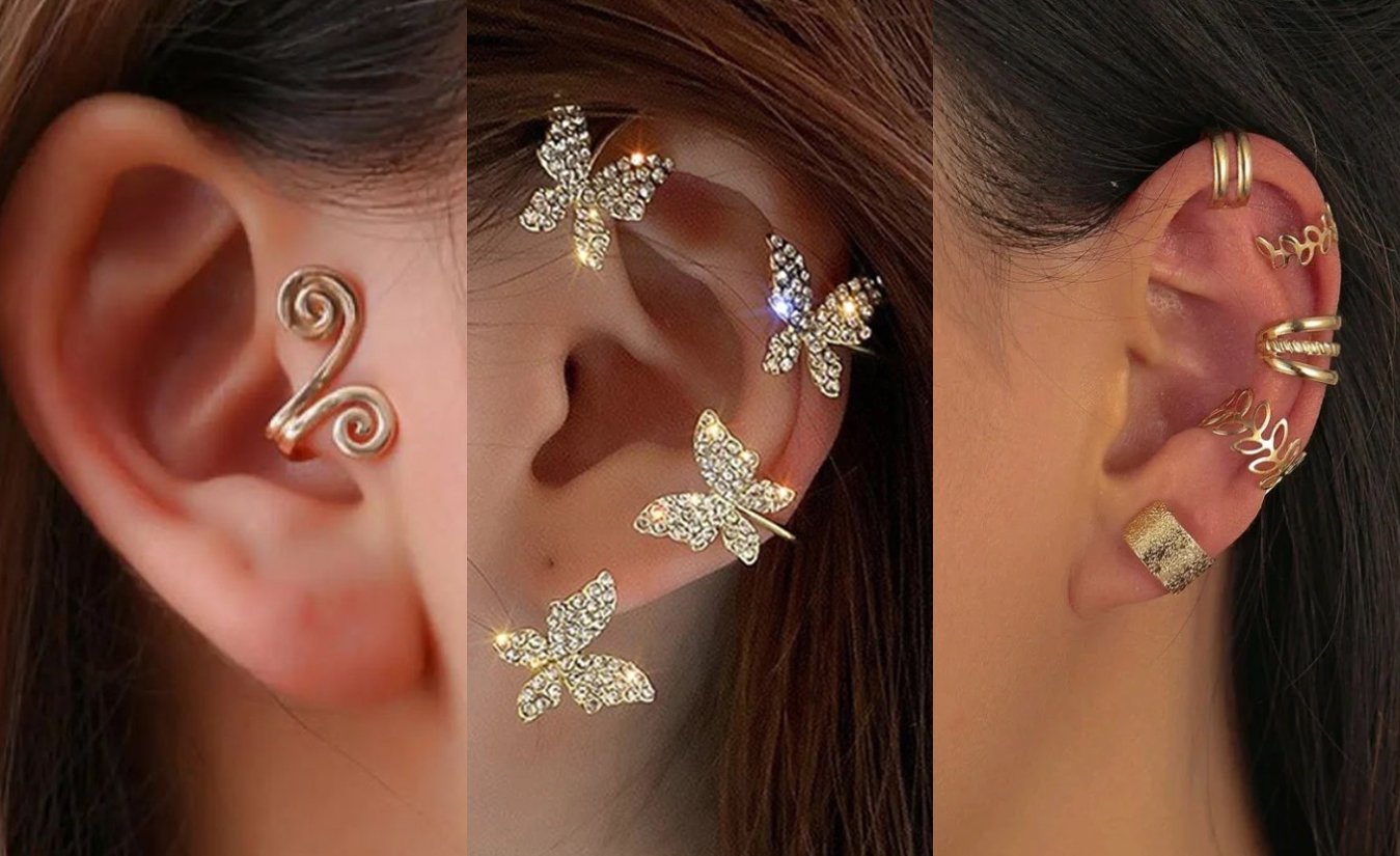 عکس گوشواره طلا پشت گیره ای