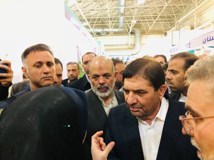 بازدید معاون اول رئیس جمهور از پنجمین نمایشگاه توانمندی‌های صادراتی ایران