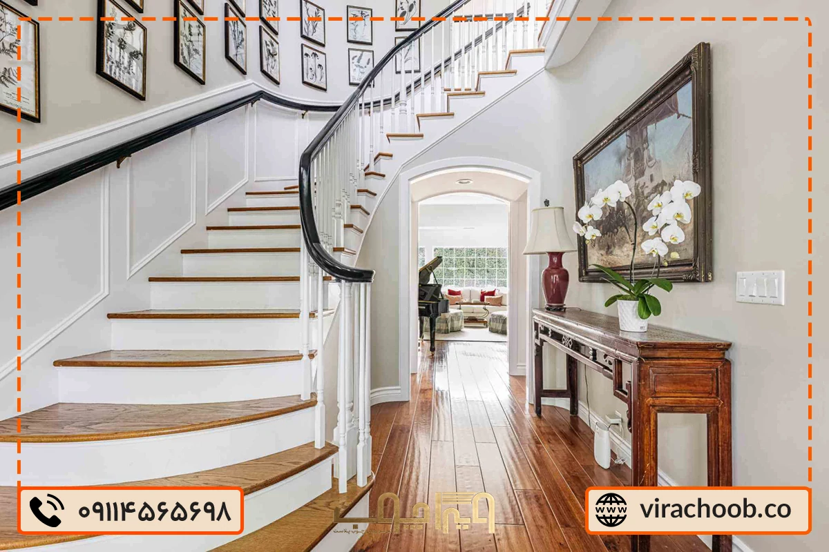 سفارش و خرید پله چوبی داخل ساختمان از تولیدکننده (با قیمت کارخانه)