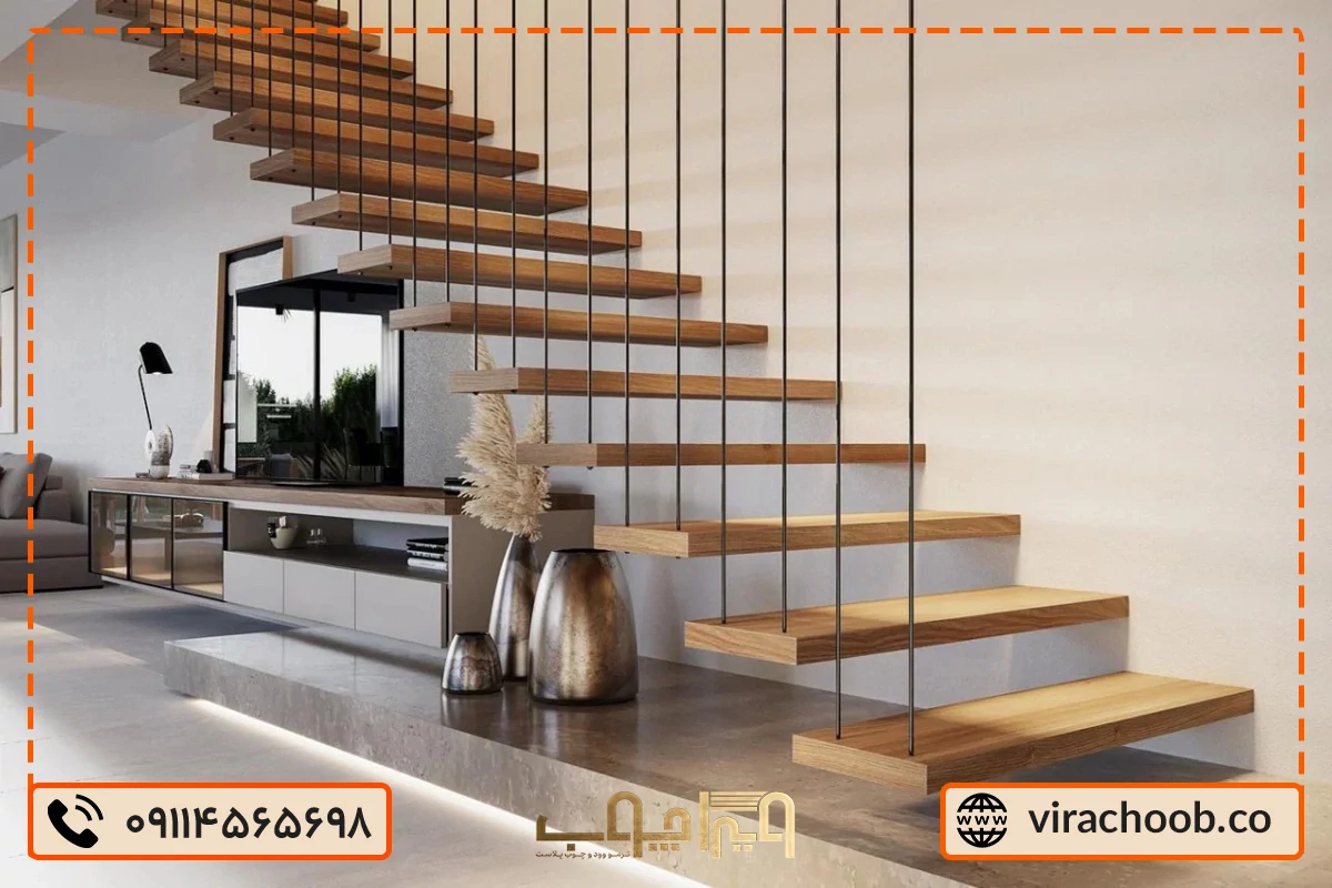 سفارش و خرید پله چوبی داخل ساختمان از تولیدکننده (با قیمت کارخانه)
