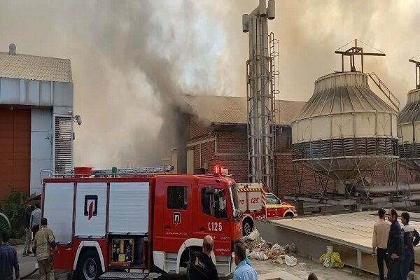 آتش سوزی در پالایشگاه اصفهان