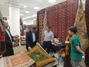 پنجمین نمایشگاه فرش دستباف و تابلو فرش گلستان افتتاح شد