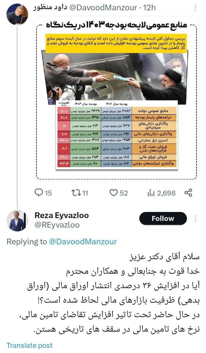 اعتراض عضو هیات مدیره سازمان بورس به رشد ۳۶ درصدی اوراق