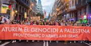 تظاهرات بزرگ در اسپانیا در حمایت از آتش‌بس در غزه