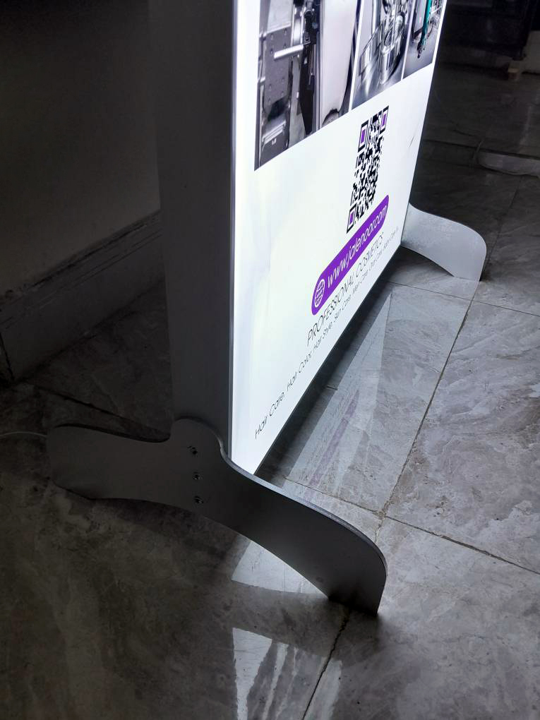 لایت باکس فریم لس پارچه ای