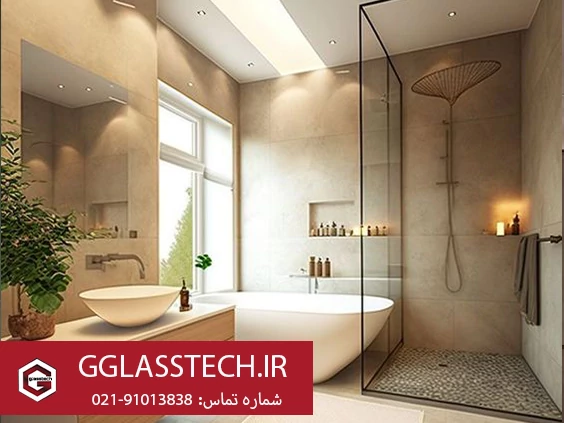 حمام شیشه ای جی گلس
