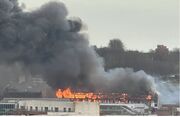 آتش‌سوزی مهیب در لیورپول انگلیس