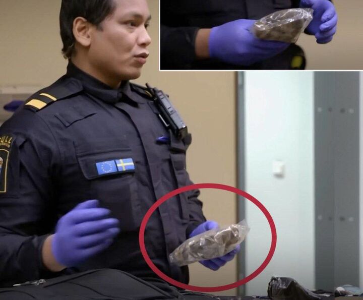 عنبرنسا در چمدان مسافر ایرانی در فرودگاه سوئد عنبرنسا در چمدان مسافر ایرانی در فرودگاه سوئد