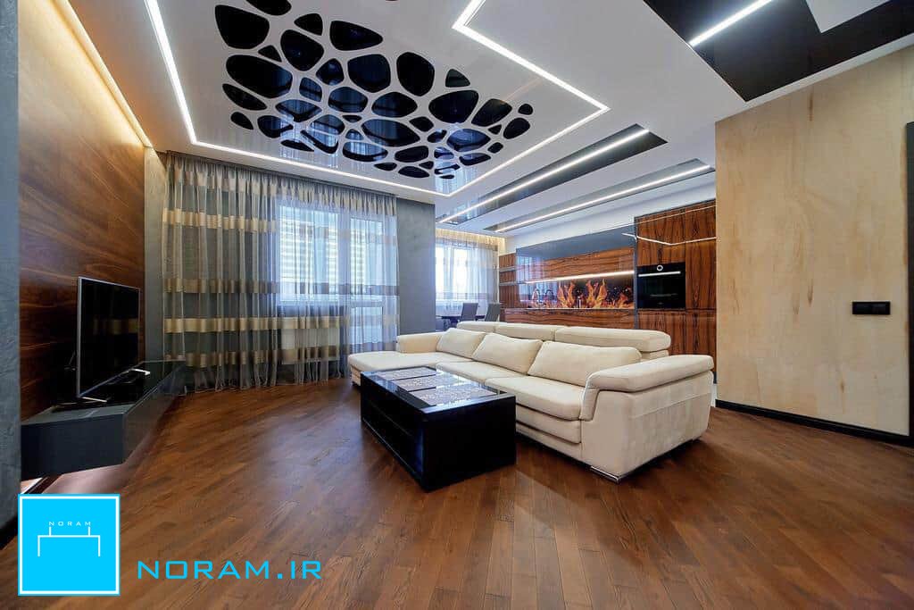 یکی از پروژه های اجرایی لاین نوری سقف شرکت نورام