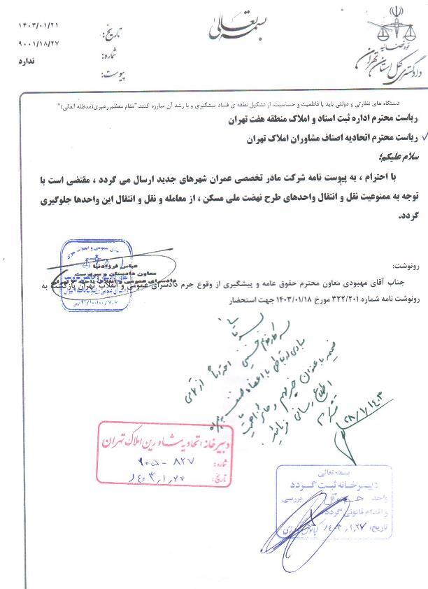 ممنوعیت نقلوانتقال تمامی امتیازهای نهضت ملی مسکن ابلاغ شد