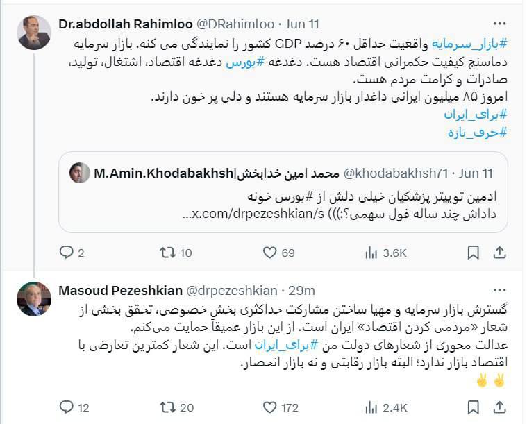 از بورس عمیقاً حمایت میکنم
