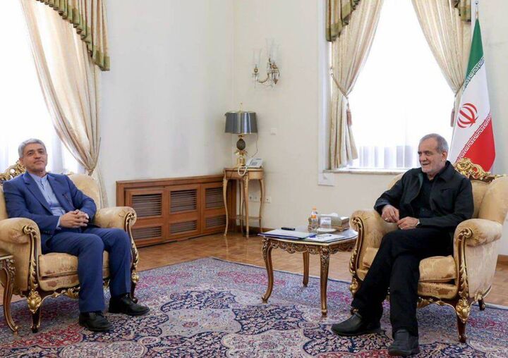 دیدار علی طیبنیا با رئیس جمهور منتخب دیدار علی طیبنیا با رئیس جمهور منتخب