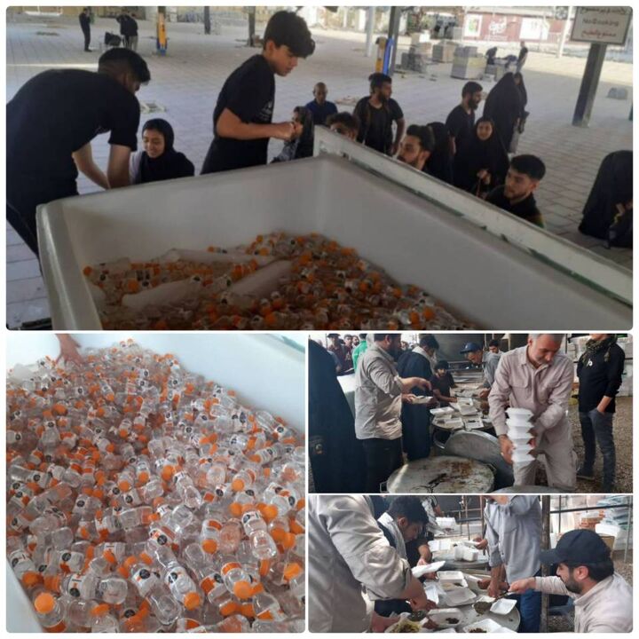 توزیع ۱۰ هزار پرس غذای گرم بین زائران کربلای معلی در تاسوعا و عاشورا