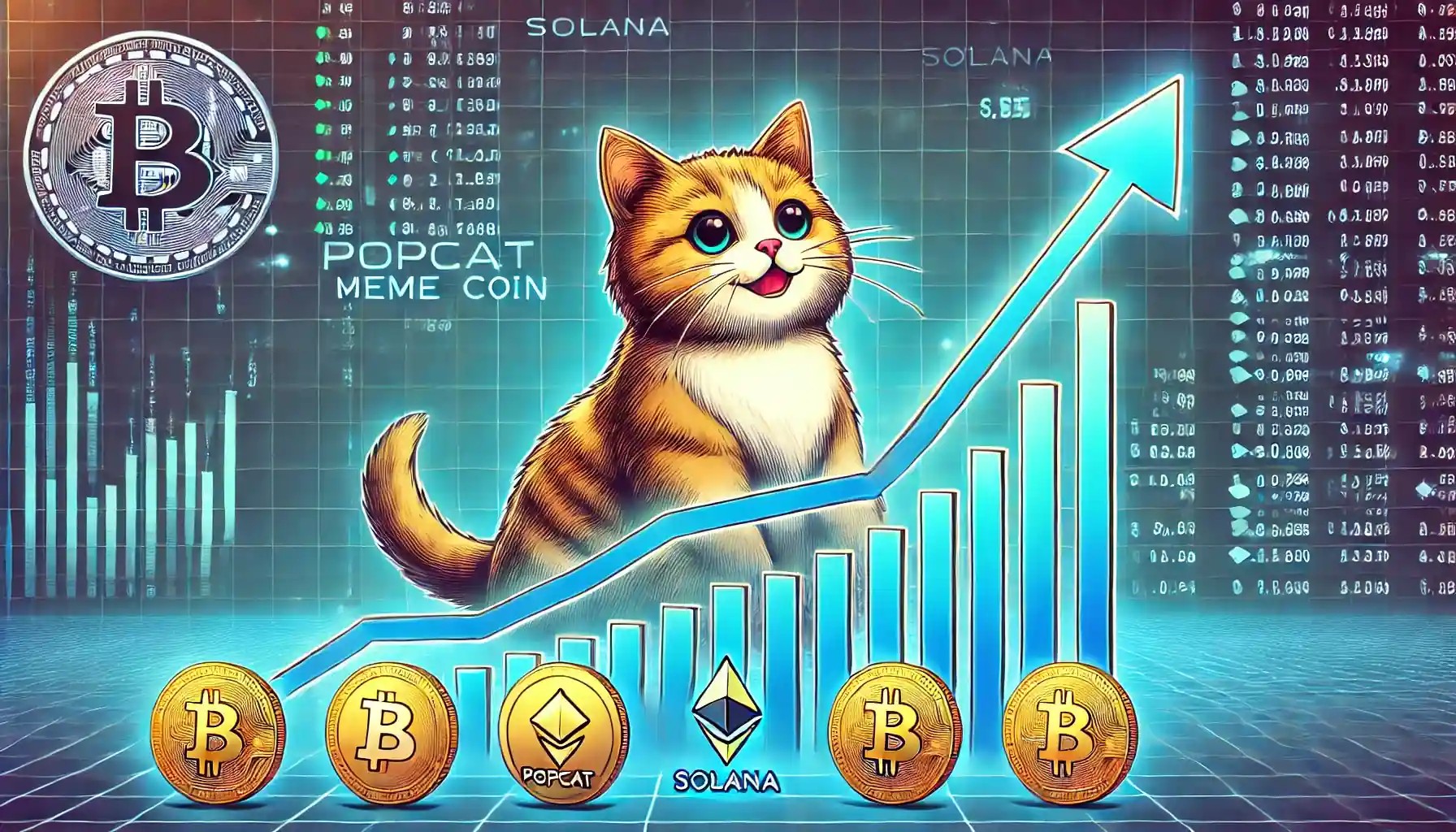 POPCAT به داغترین میمکوین سولانا در سال ۲۰۲۴ تبدیل شد