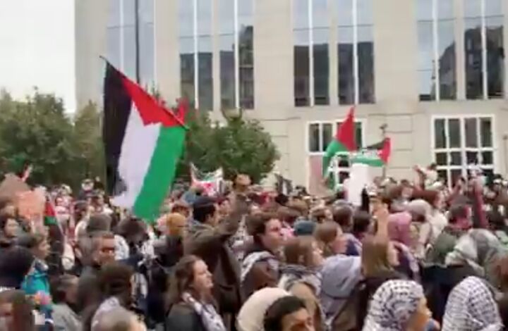 راهپیمایی حامیان فلسطین و لبنان در برلین و بروکسل راهپیمایی حامیان فلسطین و لبنان در برلین و بروکسل