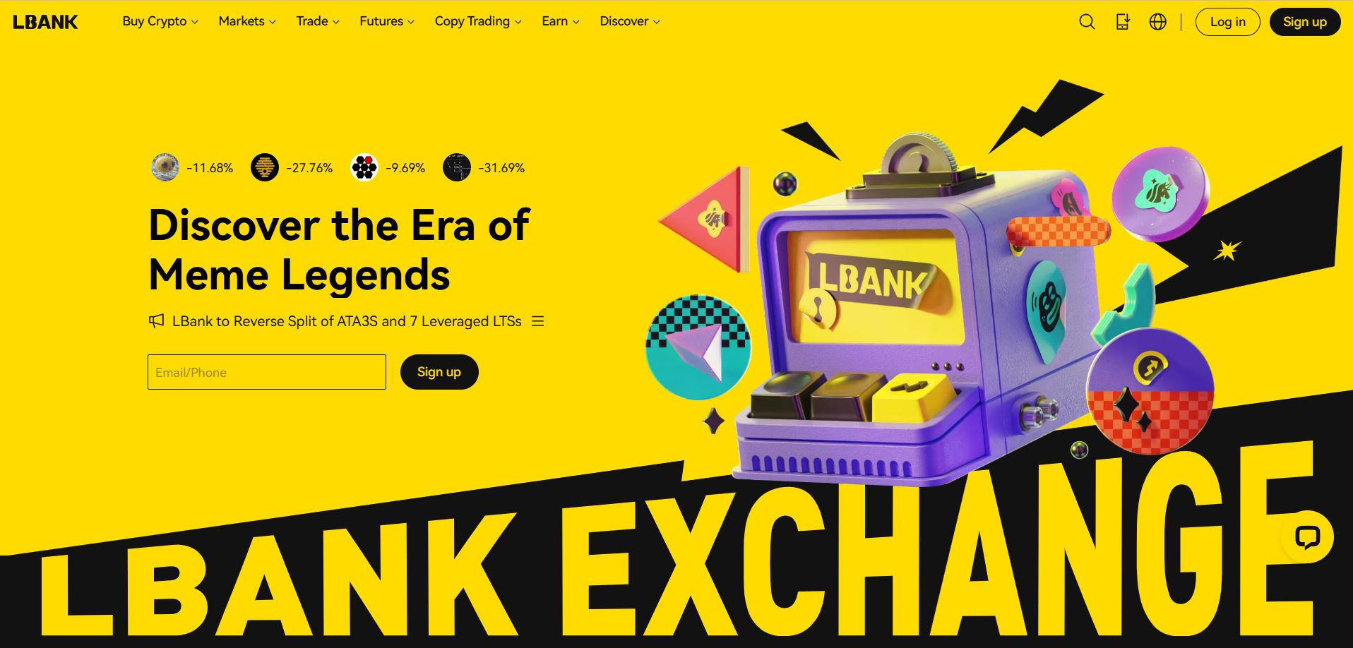 مقایسه کامل کوینکس coinex باسایت صرافی ال بانک lbank