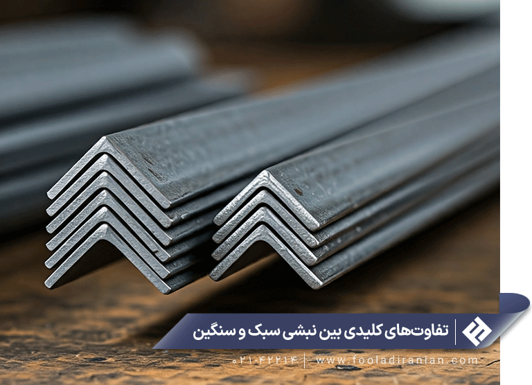 تفاوتهای کلیدی نبشی سبک و سنگین: راهنمای کامل برای انتخاب درست!