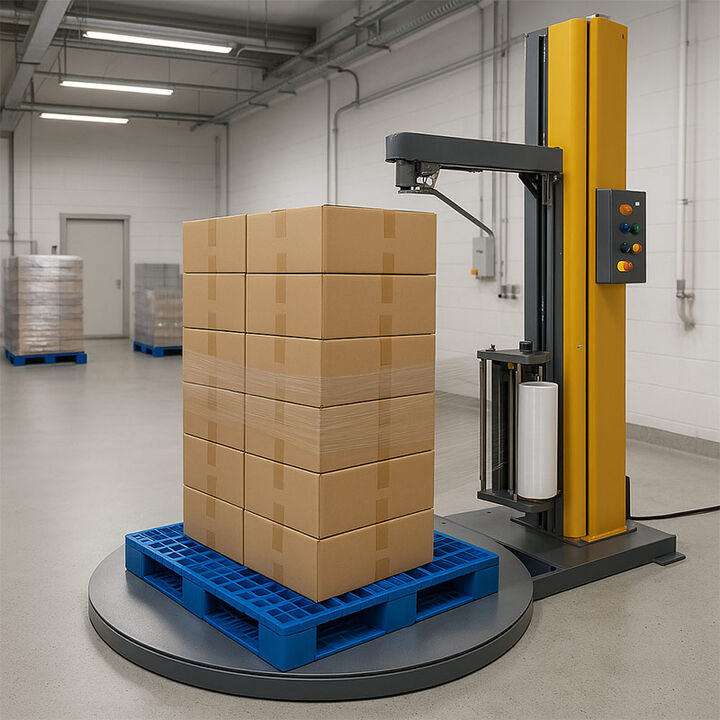 افزایش سرعت و دقت بستهبندی با ترکیب پالت پلاستیکی و استرچ پالت اتوماتیک افزایش سرعت و دقت بستهبندی با ترکیب پالت پلاستیکی و استرچ پالت اتوماتیک