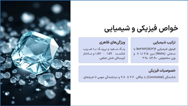 5 تا از خواص و ویژگیهای زمرد سفید | زمرد سفید