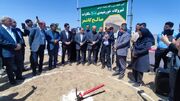 کلنگ نیروگاه خورشیدی ۱۰۰ مگاواتی در کاشمر به زمین زده شد