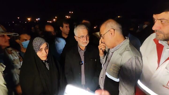 بازدید میدانی وزیر کشور از محل حادثه بندر شهید رجایی