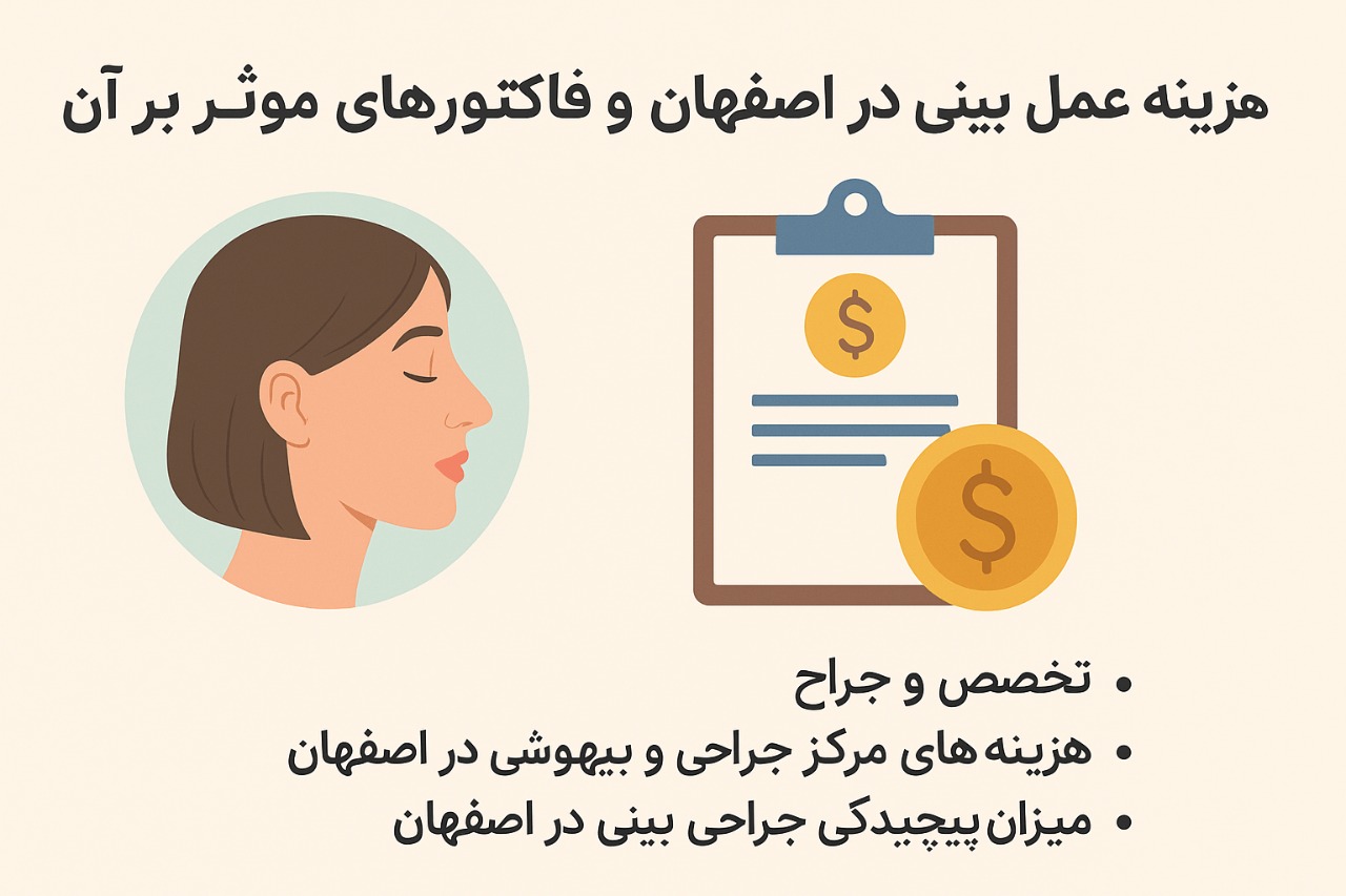 هزینه عمل بینی در بیمارستان دولتی اصفهان