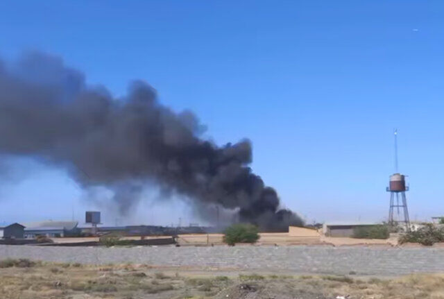 آتشسوزی در کارخانه موتور سیکلت سازی مشهد| آتش سوزی مهار شد آتشسوزی در کارخانه موتور سیکلت سازی مشهد| آتش سوزی مهار شد