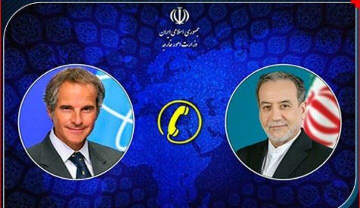 گفتگوی تلفنی مدیر کل آژانس انرژی اتمی با عراقچی