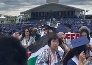 ترک مراسم فارغ التحصیلی توسط دانشجویان دانشگاه جورج واشنگتن