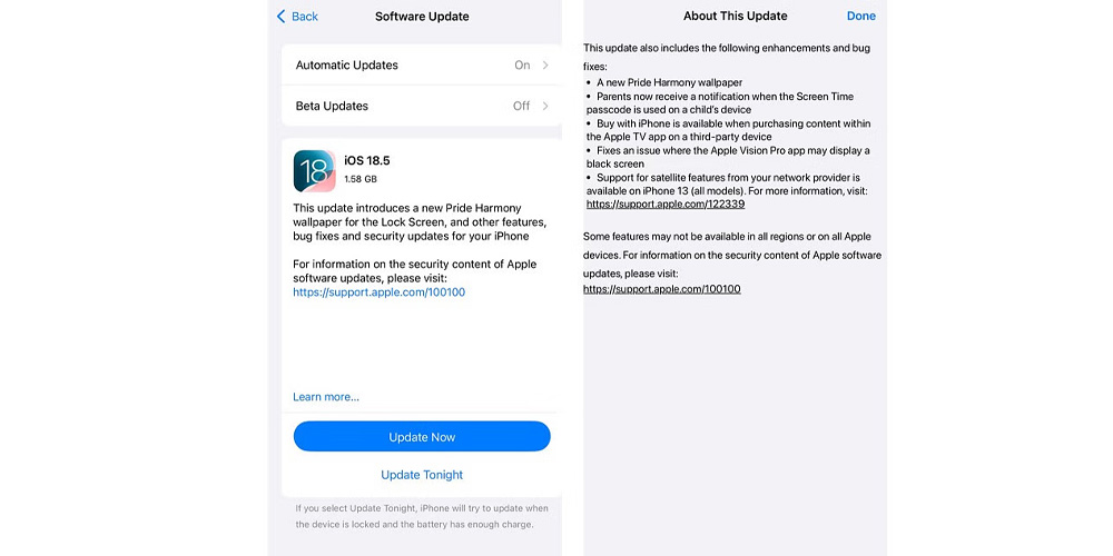نسخه جدید iOS با قابلیت‌های امنیتی مهم آمد؛ نگاهی به آپدیت iOS ۱۸.۵