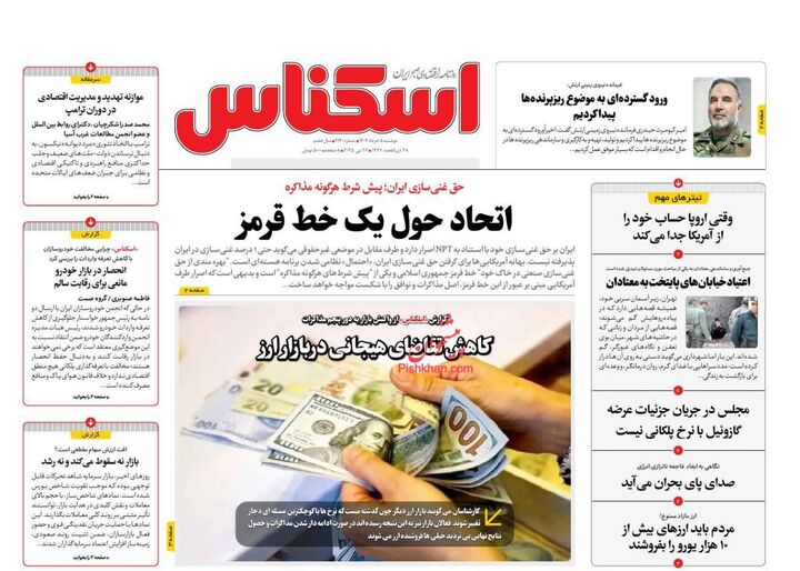 صفحه اول روزنامه های اقتصادی ۵ خرداد ۱۴۰۴