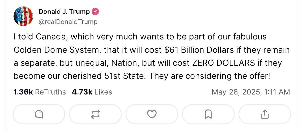 ترامپ ادعایش درخصوص کانادا را تکرار کرد