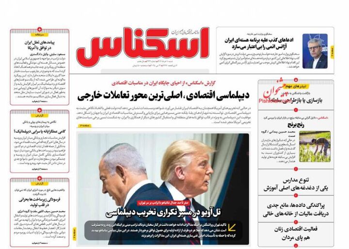صفحه اول روزنامه های اقتصادی ۱۰ خرداد ۱۴۰۴