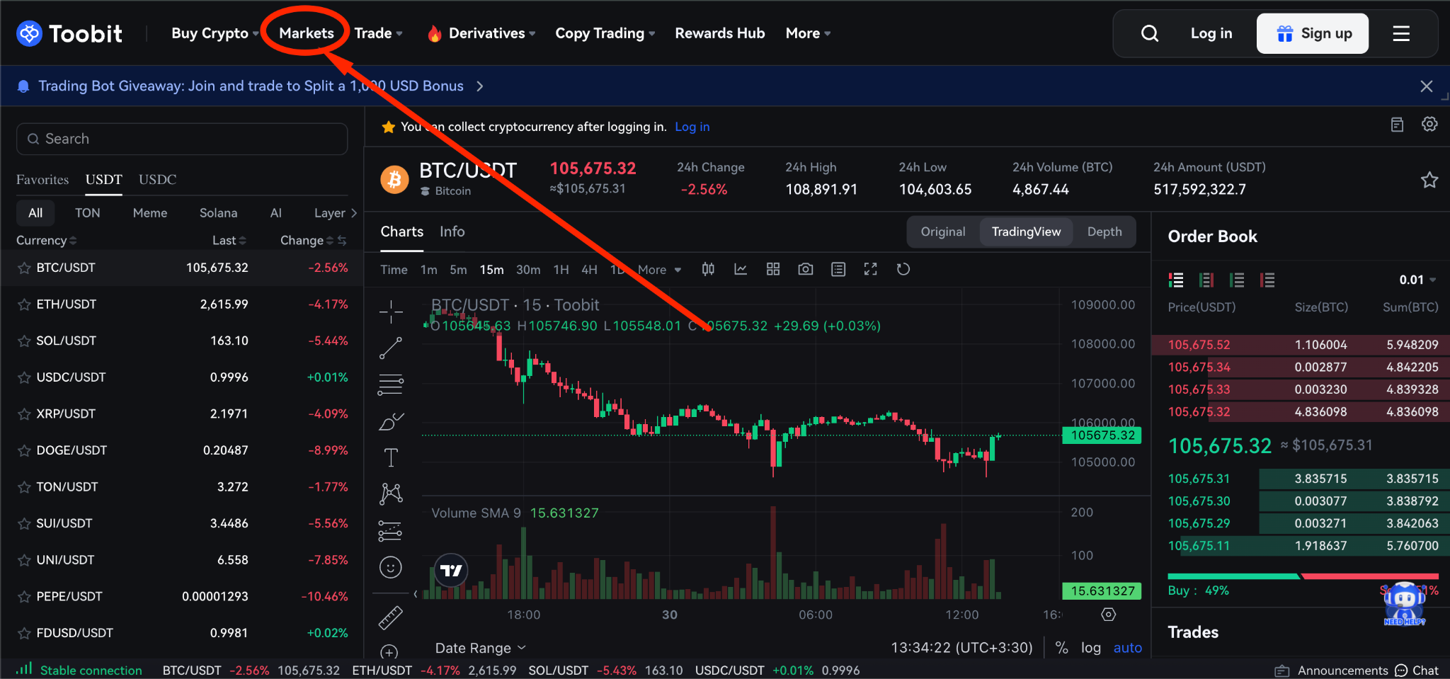 ۵ آلت کوین آیندهدار برای رصد در سال ۲۰۲۵ + آموزش خرید آنها از صرافی Toobit