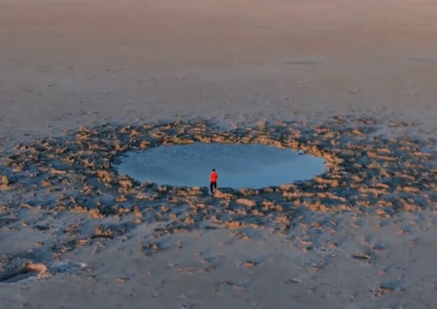 گودال عجیب دریاچه ارومیه