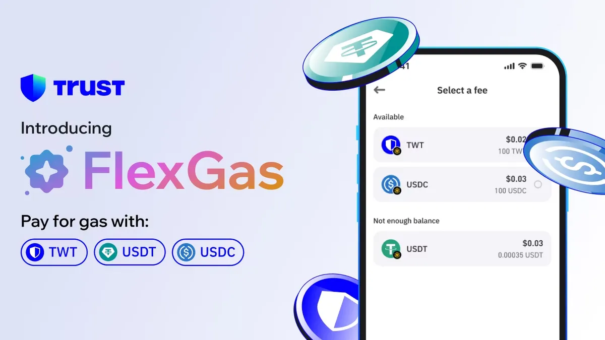 تراست ولت امکان پرداخت کارمزد تراکنش با USDT و USDC را فراهم کرد