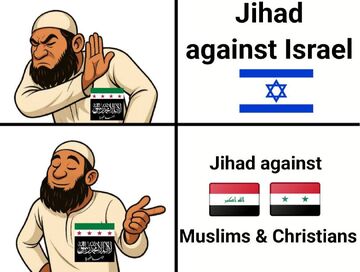 تروریست جهادی فقط با مسلمانان و مسیحیان جهاد می کند اما مزدور اسرائیل است