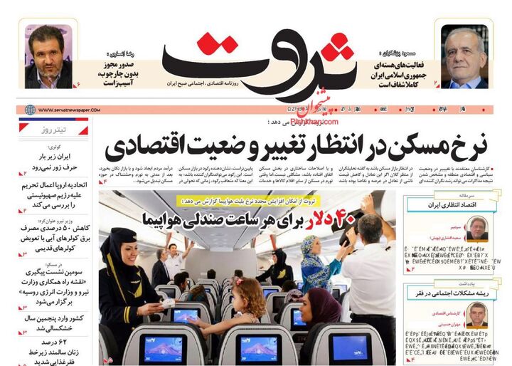صفحه اول روزنامه های اقتصادی ۱۸ خرداد ۱۴۰۴