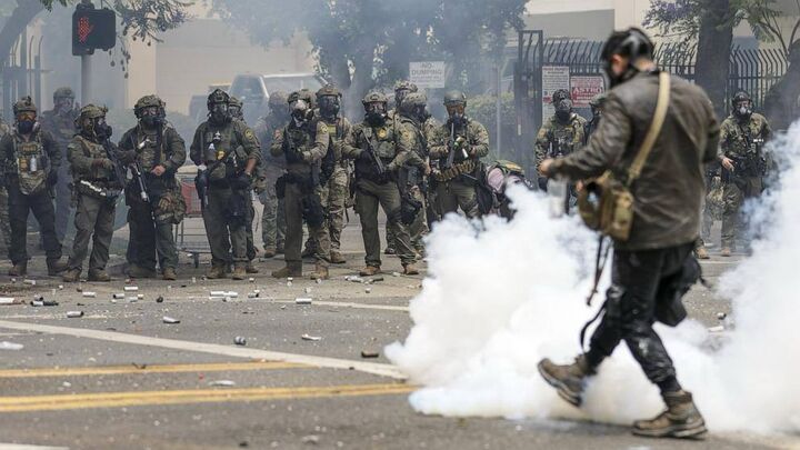 نیروهای «گارد ملی» آمریکا وارد لس‌آنجلس شدند