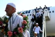 نخستین گروه حجاج با پرواز «هما» وارد کشور شدند