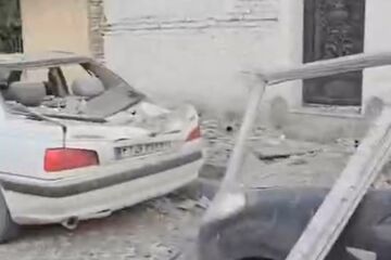 نقاط مورد اصابت حمله موشکی در تهران