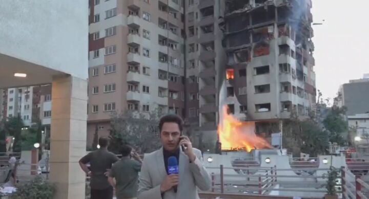 تهاجم اسرائیل به تهران؛ گزارش شبکه خبر از محل حادثه
