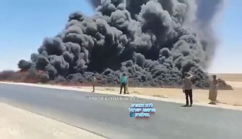 سقوط موشک رهگیر پدافند رژیم صهیونیستی در سوریه و انفجار یک خط لوله نفتی سقوط موشک رهگیر پدافند رژیم صهیونیستی در سوریه و انفجار یک خط لوله نفتی