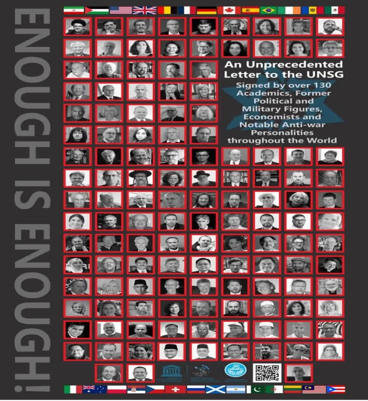 مطالبه ۱۳۰ چهره بین المللی از گوترش